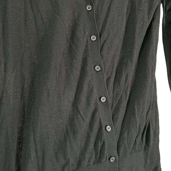 Patrizia Pepe Womens Black Wool Lightweight Long Sleeve Cardigan Sweater Size M - Picture 2 of 6